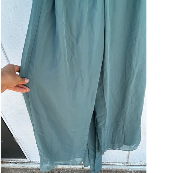 Birdy Grey Dresses Christina Convertible‎ Tulle Maxi Gown in Sage Green, sz XS - Picture 7 of 7